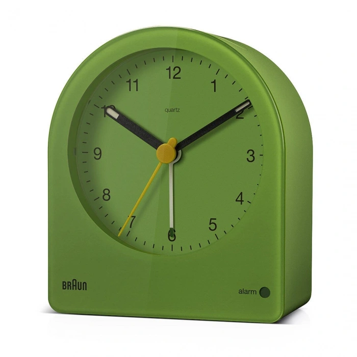 BRAUN BC22GN YEŞİL KLASİK ANALOG ALARMLI MASA SAATİ