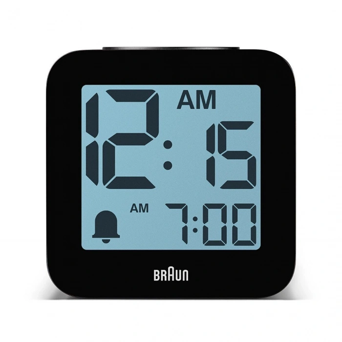 BRAUN BC25BP SİYAH TIME SPEAKING DİJİTAL ALARMLI MASA SAATi