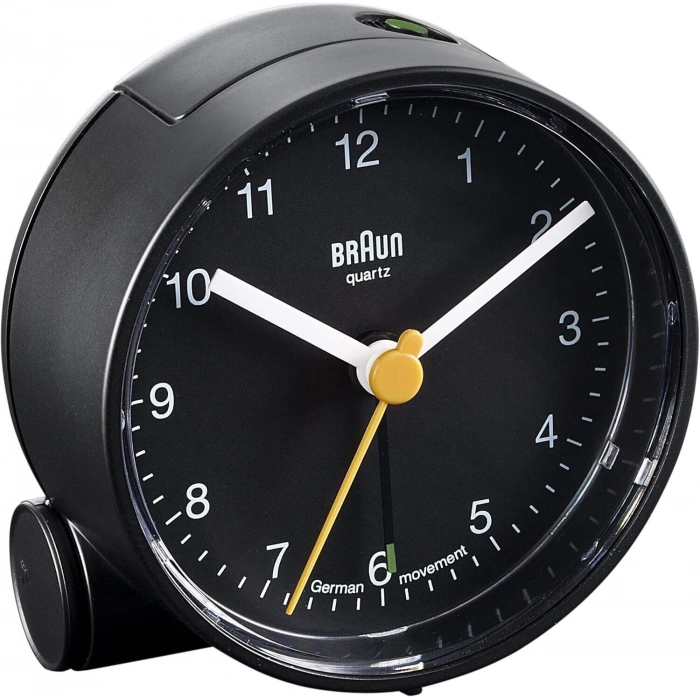 BRAUN BNC001BKBK ALARMLI MASA SAATİ SİYAH YUVARLAK