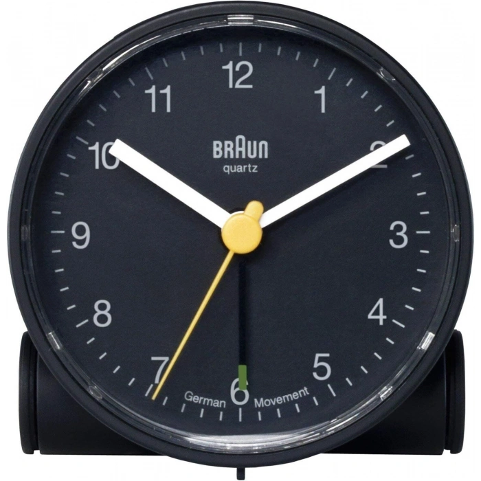 BRAUN BNC001BKBK ALARMLI MASA SAATİ SİYAH YUVARLAK
