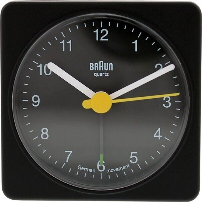 BRAUN BNC002BKBK ALARMLI MASA SAATİ SİYAH KARE