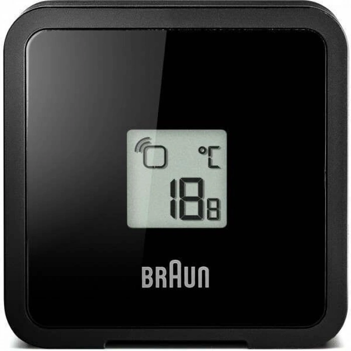BRAUN BNC013BK-RC HAVA İSTASYONLU MASA SAATİ SİYAH