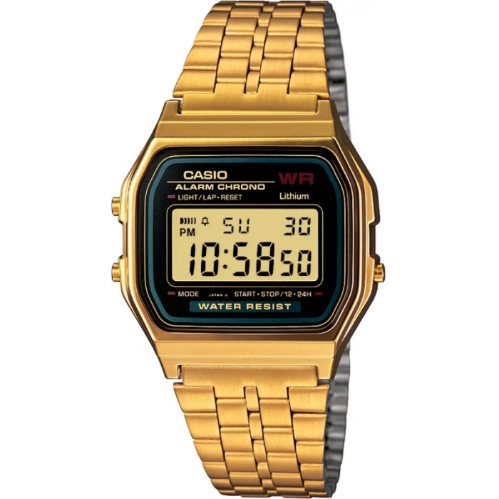 Casio A159WGEA-1DF Unisex Kol Saati | Altın Rengi, Vintage Tasarım