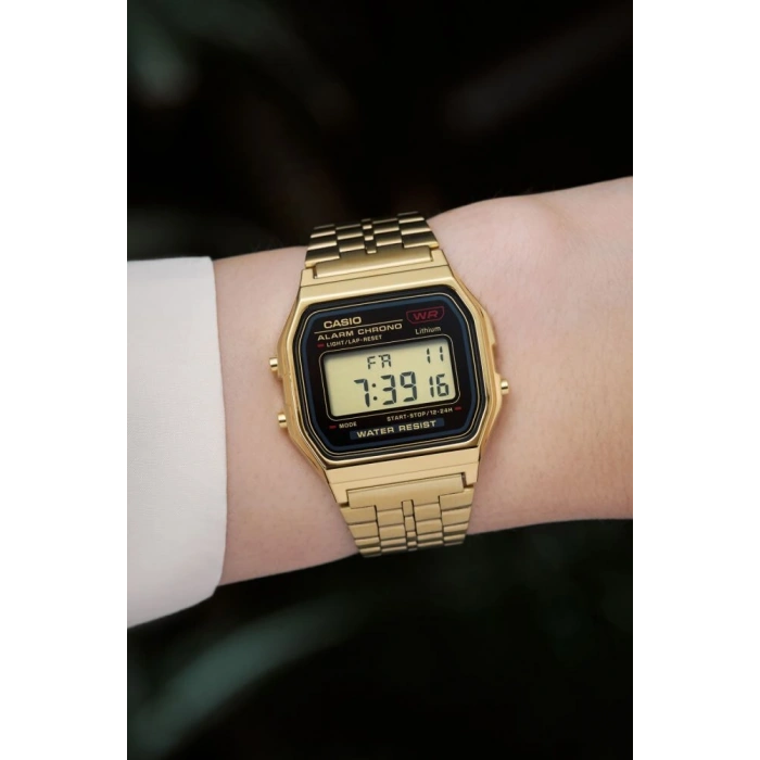 Casio A159WGEA-1DF Unisex Kol Saati | Altın Rengi, Vintage Tasarım