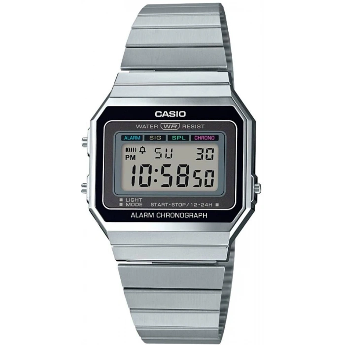 Casio A700W-1ADF Gümüş Tonlu Ultra İnce Dijital Kol Saati