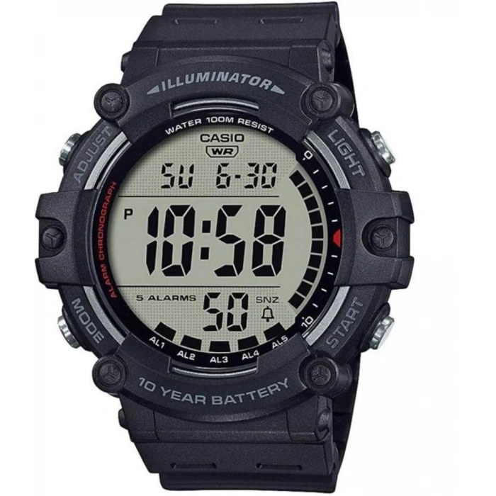 Casio AE-1500 DW-391 W-737 WS-1500 WS-1700 Orijinal Siyah Renk Silikon Saat Kordonu