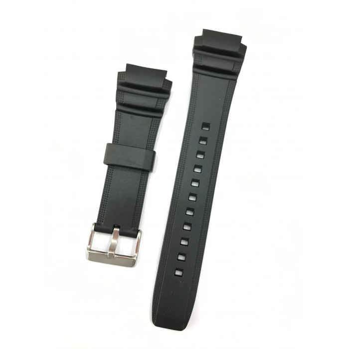 Casio AMW-710-1A Orijinal Siyah Silikon Saat Kordonu Kayışı