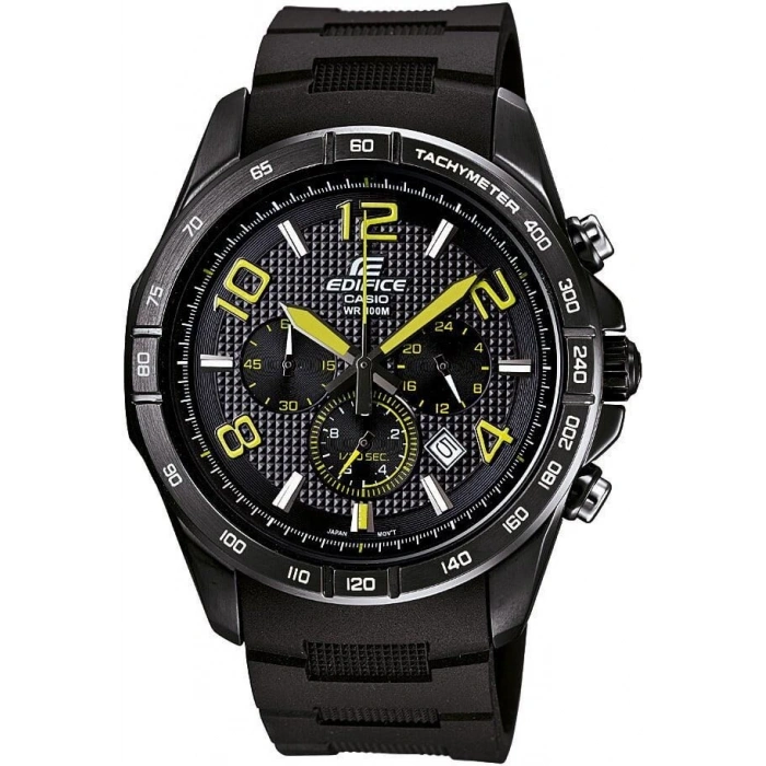 Casio Edifice EFR-516PB Siyah Orijinal Silikon Saat Kordonu