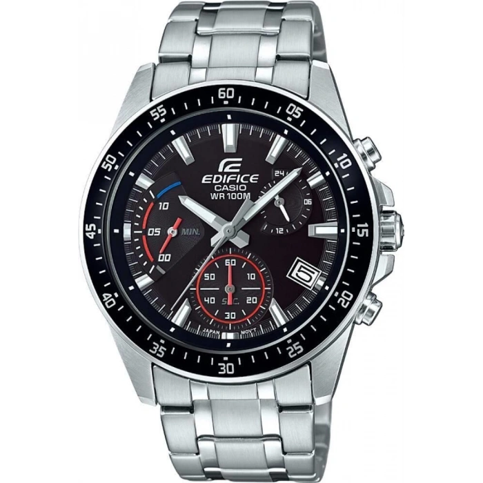 Casio Edifice EFV-540D-1AVUDF Siyah Kadran Çelik Kronograf Erkek Kol Saati