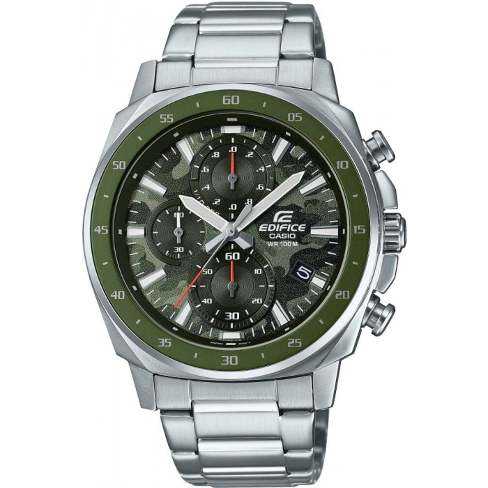 Casio Edifice EFV-600D-3CVUDF Yeşil Kadran Kronograf Çelik Erkek Kol Saati