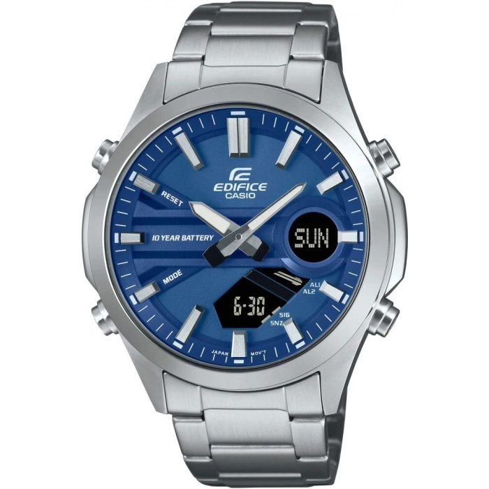 Casio Edifice EFV-C120D-2ADF Lacivert Kadran Ana-Digi Çelik Erkek Kol Saati
