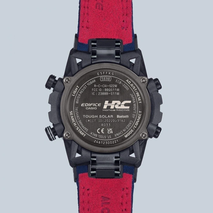 Casio Edifice Serisi ECB-2000HR-1ADR Honda Racing Özel Üretim Güneş Enerjili Bluetooth Bağlantılı Yeni Erkek Kol Saati