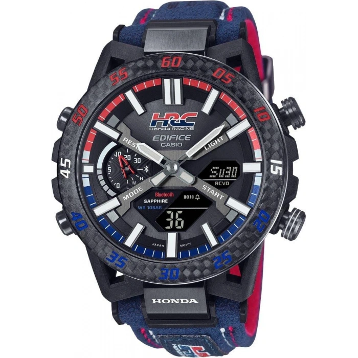 Casio Edifice Serisi ECB-2000HR-1ADR Honda Racing Özel Üretim Güneş Enerjili Bluetooth Bağlantılı Yeni Erkek Kol Saati