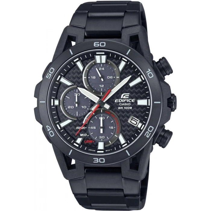 Casio Edifice Serisi EQS-960DC-1AVUDF Siyah Renk Güneş Enerjili Çelik Erkek Kol Saati