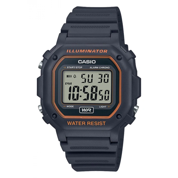 Casio F-108WH-8A2 Gri Orijinal Silikon Saat Kordonu