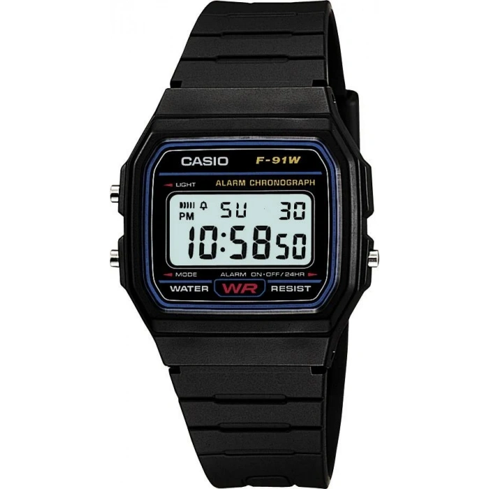 Casio F-91W-1DG Retro Plastik Dijital Erkek Kol Saati
