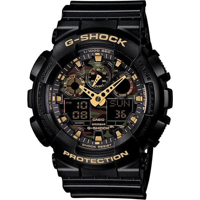 Casio G-Shock GA-100 Parlak Siyah Orijinal Shock Lastiği Kasa Silikonu