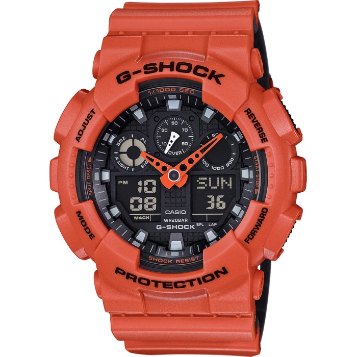 Casio G-Shock GA-100 Turuncu Plastik Orijinal Shock Lastiği Kasa Silikonu