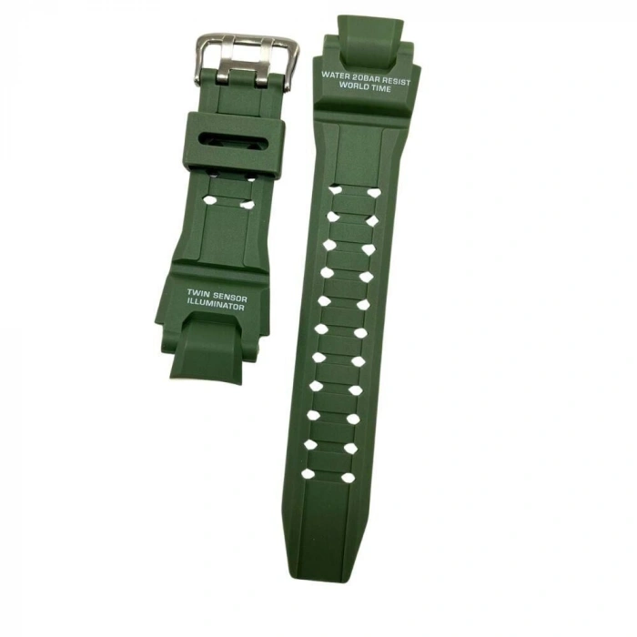 Casio G-Shock GA-1000 GA-1100 Uyumlu Yeşil Plastik Saat Kordonu