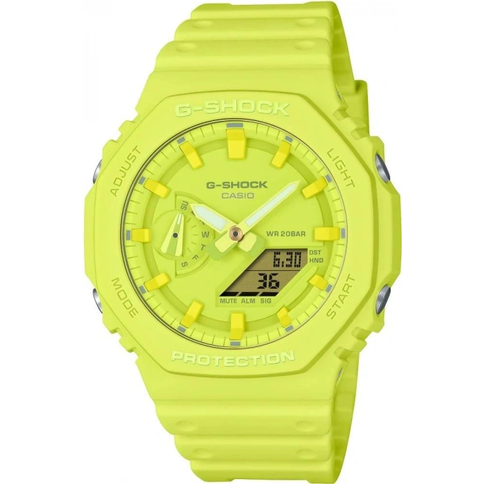 Casio G-Shock GA-2100-9A9DR Sarı Renk 20 ATM Su Geçirmez Spor Erkek Kol Saati