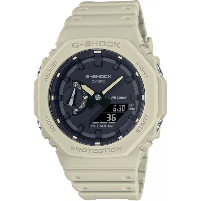 Casio G-Shock GA-2100 Krem Plastik Orijinal Shock Lastiği Kasa Silikonu
