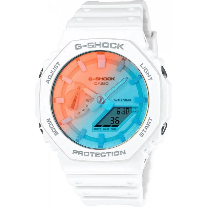 Casio G-Shock GA-2100TL-7ADR Beyaz Renk 20 ATM Su Geçirmez Yeni Analog Dijital Erkek Kol Saati