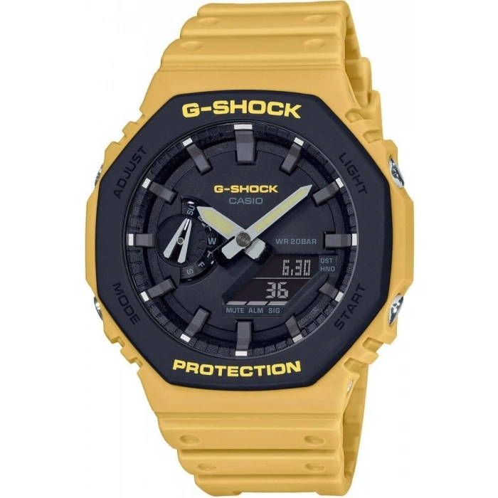 Casio G-Shock GA-2110 Sarı Plastik Orijinal Shock Lastiği Kasa Silikonu