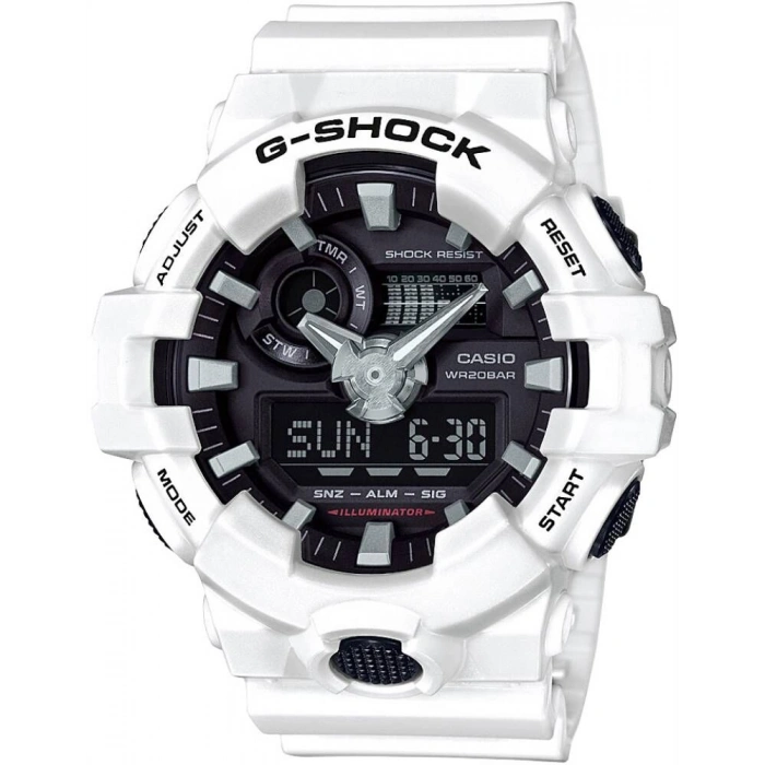 Casio G-Shock GA-700 Beyaz Plastik Orijinal Saat Kordonu