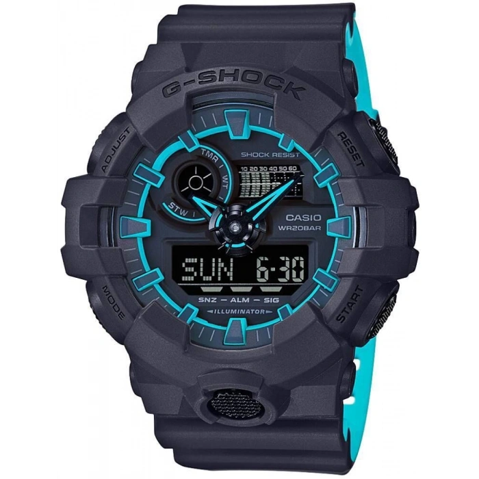 Casio G-Shock GA-700 Gri Renk Orijinal Shock Lastiği Kasa Silikonu