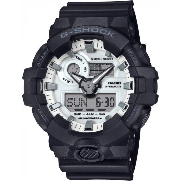 Casio G-Shock GA-700WD-1ADR Siyah Renk 20 ATM Su Geçirmez Yeni Analog Dijital Erkek Kol Saati