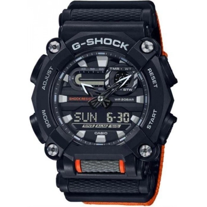 Casio G-Shock GA-900 Turuncu Nato Orijinal Saat Kordonu