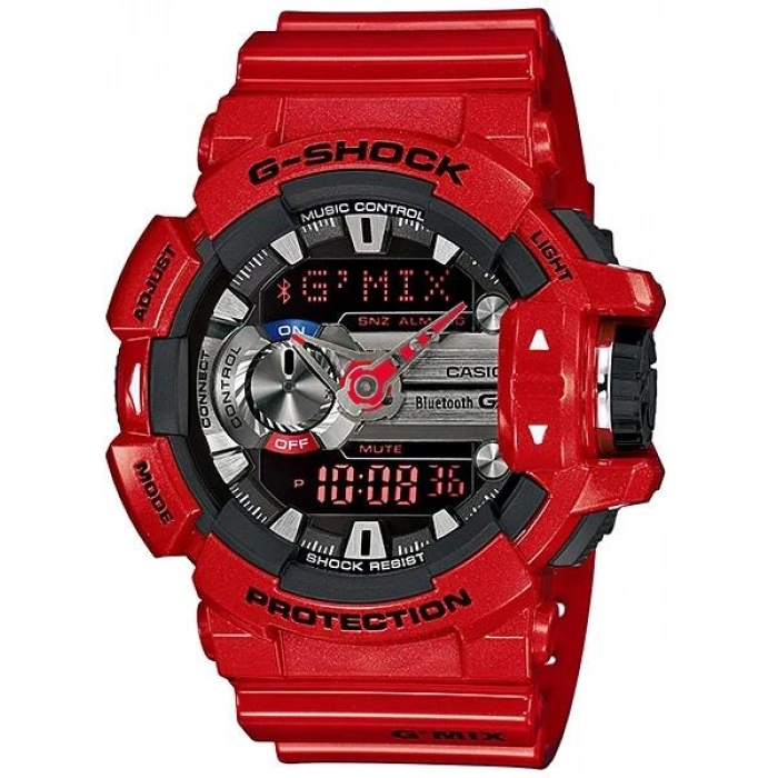 Casio G-Shock GBA-400 Kırmızı Parlak Orijinal Silikon Saat Kordonu