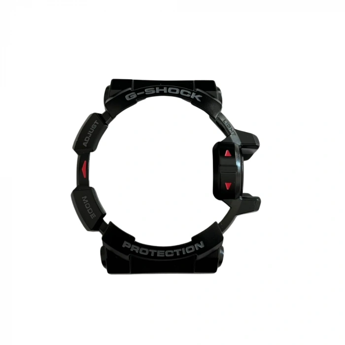 Casio G-Shock GBA-400 Parlak Siyah Orijinal Shock Lastiği Kasa Silikonu - Kırmızı Detaylı