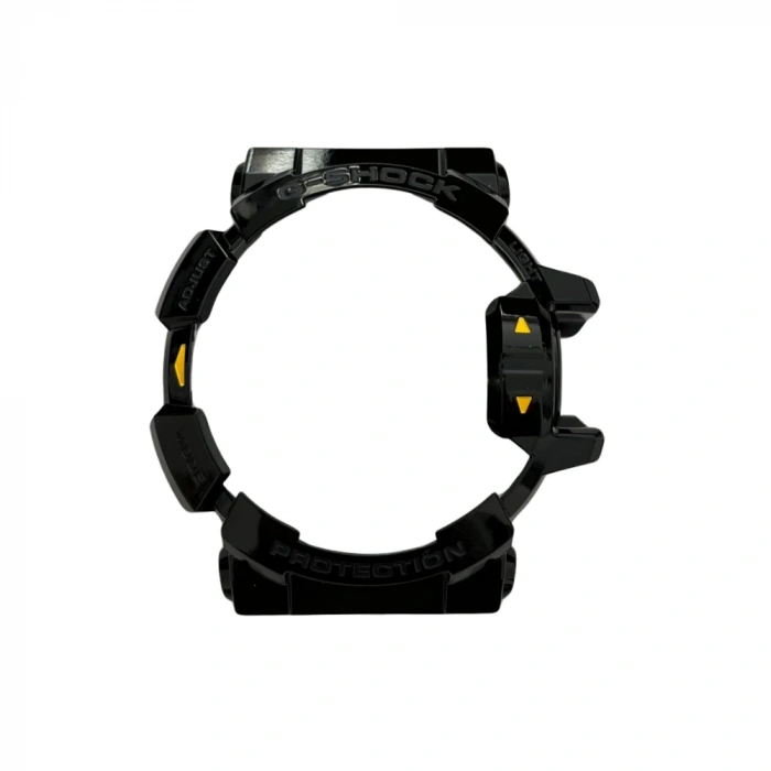 Casio G-Shock GBA-400 Parlak Siyah Orijinal Shock Lastiği Kasa Silikonu - Sarı Detaylı