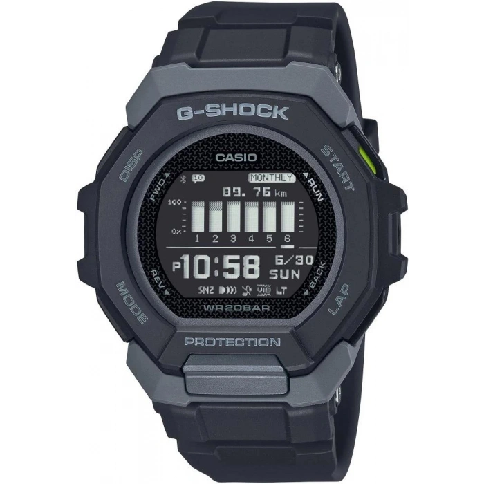 Casio G-Shock GBD-300-1DR Siyah Renk 20 ATM Su Geçirmez Yeni Bluetooth Bağlantı Erkek Kol Saati