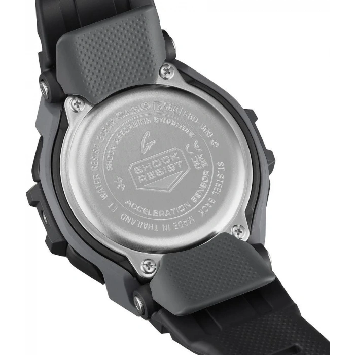 Casio G-Shock GBD-300-1DR Siyah Renk 20 ATM Su Geçirmez Yeni Bluetooth Bağlantı Erkek Kol Saati