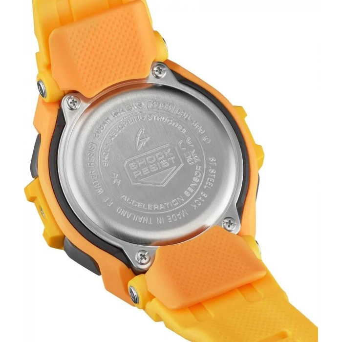 Casio G-Shock GBD-300-9DR Sarı Renk 20 ATM Su Geçirmez Yeni Bluetooth Bağlantı Erkek Kol Saati