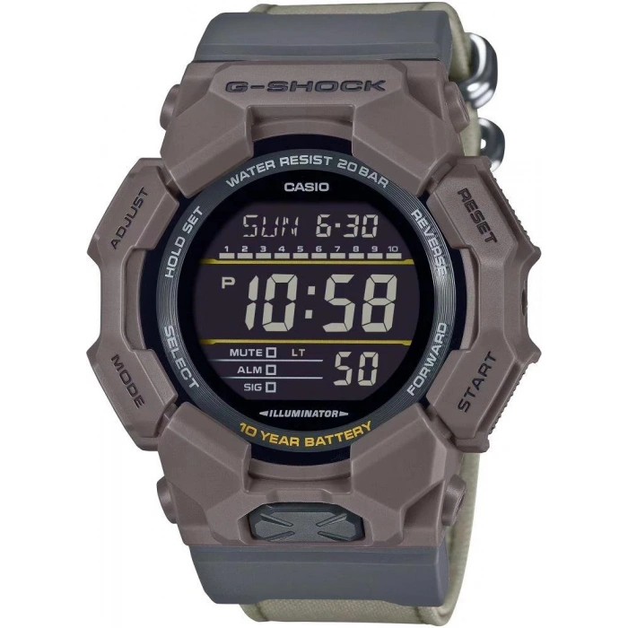 Casio G-Shock GD-010CE-5DR Kumaş Kordon 20 ATM Su Geçirmez Yeni Erkek Kol Saati