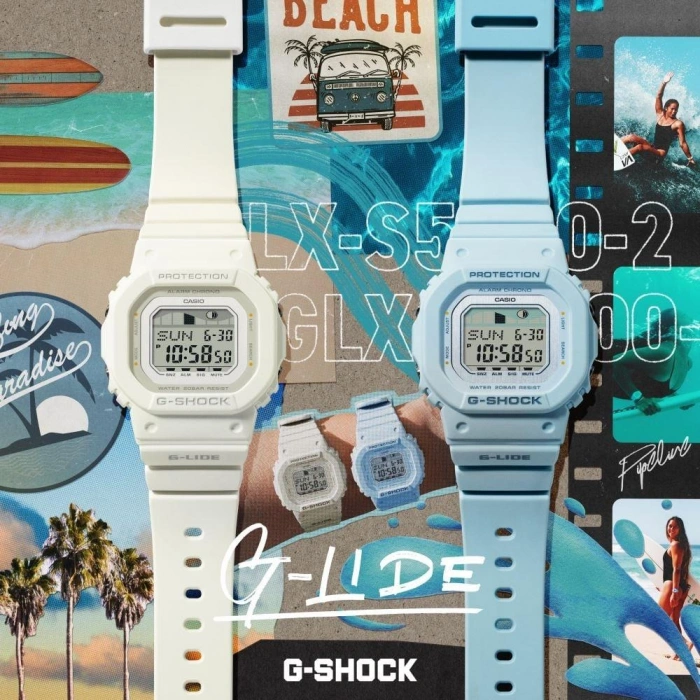Casio G-Shock GLX-S5600-7BDR Beyaz Renk 20 ATM Su Geçirmez Yeni Dijital Kadın Kol Saati