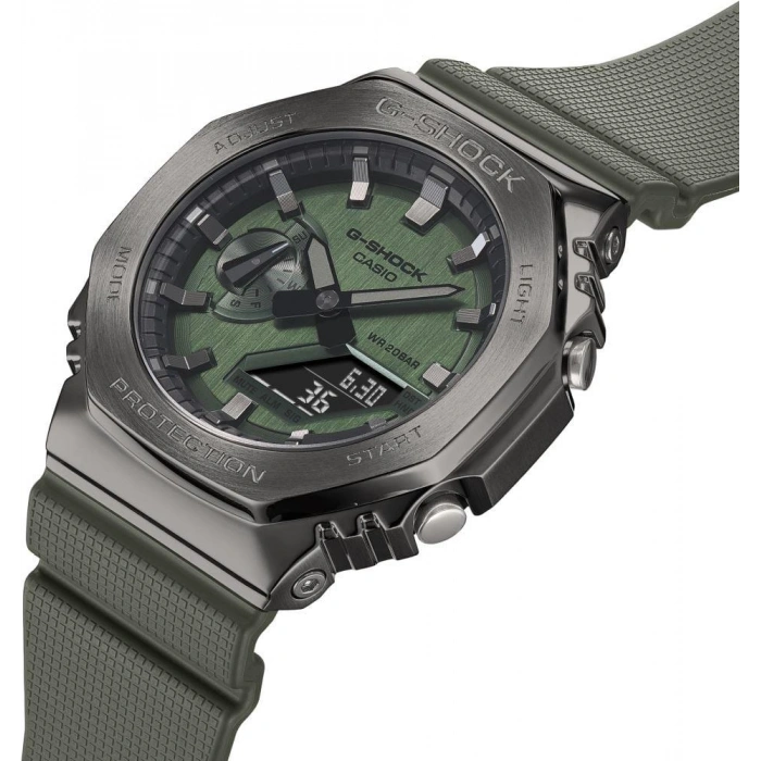 Casio G-Shock GM-2100B-3ADR Yeşil Renk 20 ATM Su Geçirmez Spor Erkek Kol Saati