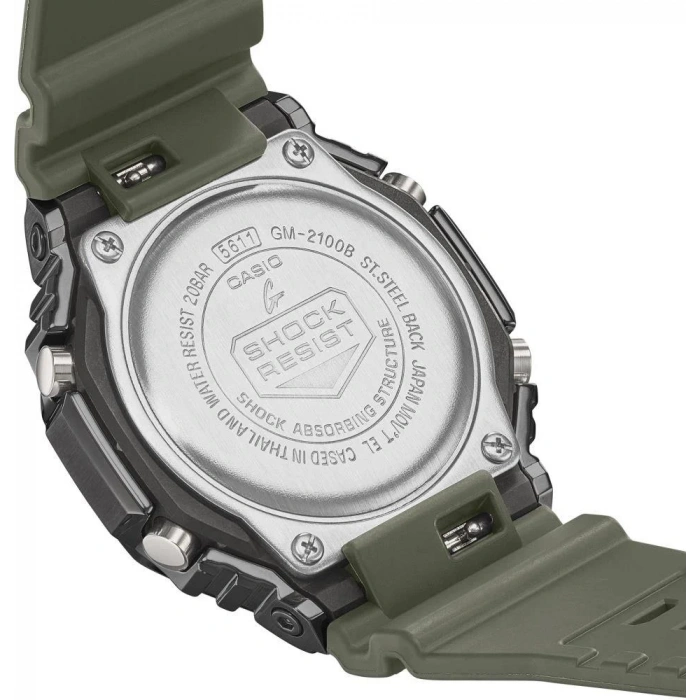 Casio G-Shock GM-2100B-3ADR Yeşil Renk 20 ATM Su Geçirmez Spor Erkek Kol Saati