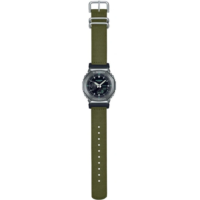 Casio G-Shock GM-2100CB-3ADR Yeşil Kumaş Kordon Erkek Kol Saati