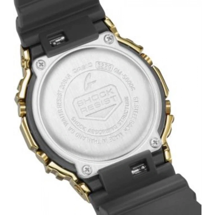 Casio G-Shock GM-5600UG-9DR Siyah Sarı Renk 20 ATM Su Geçirmez Yeni Analog Dijital Çelik Kasa Erkek Kol Saati