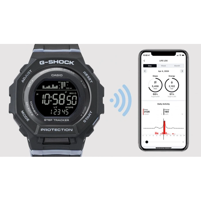 Casio G-Shock GMD-B300-1DR Bluetooth Bağlantılı Adım Sayar 20 ATM Su Geçirmez Kadın Kol Saati