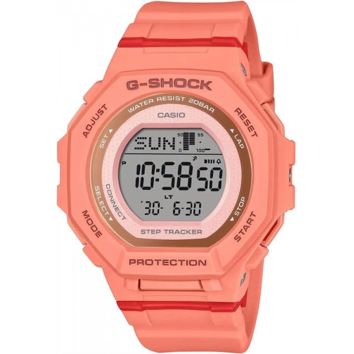 Casio G-Shock GMD-B300SC-4DR G-SQUAD Bluetooth Bağlantılı Adım Sayar 20 ATM Su Geçirmez Kadın Kol Saati