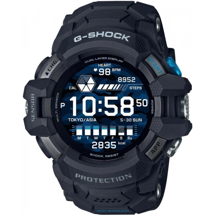 Casio G-Shock GSW-H1000 Siyah Renk Orijinal Silikon Saat Kordonu
