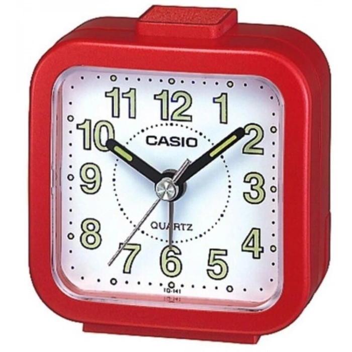 Casio Klasik TQ-141-4DF Kırmızı Alarmlı Masa Saati