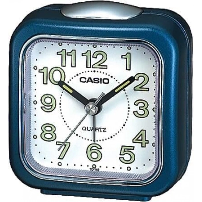 Casio Klasik TQ-142-2DF Mavi Alarmlı Işıklı Masa Saati