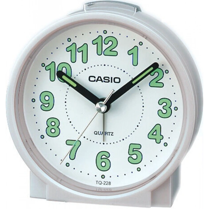 Casio Klasik TQ-228-7ADF Beyaz Alarmlı Masa Saati
