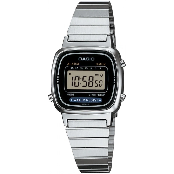 Casio LA670WD-1DF Gümüş Tonlu Mini Retro Kadın Kol Saati